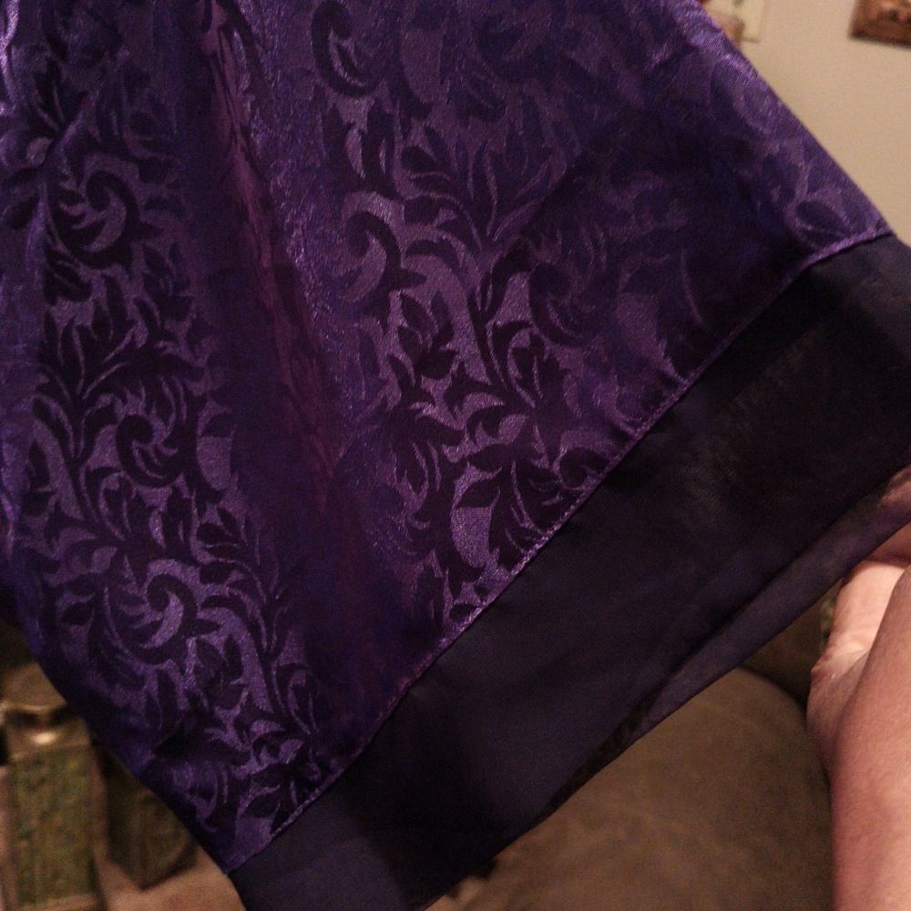 FINAL PRICE Cacique Purple Lingerie With Black Trim Size Large - Picture 11 of 15